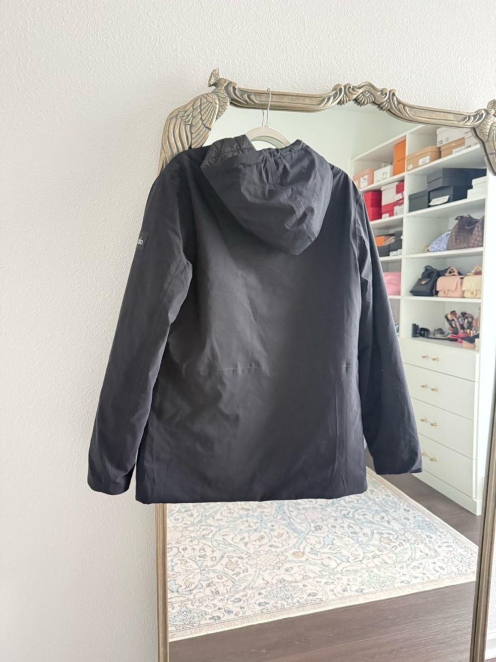ALO Yoga Roam Black Lightweight Hooded Jacket men’s medium - Picture 5 of 6